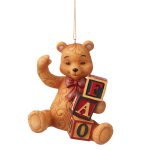 Jim Shore 6009121 FAO Teddy Bear Ornament 3.54"