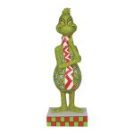 Jim Shore 6010774 Dr. Seuss The Grinch with Long Scarf Figurine 9"