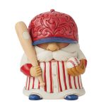 Jim Shore 6014483 Baseball Player Gnome Figurine 4"