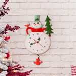 Allen Designs 6015365 Snowy Joy Snowman Pendulum Wall Clock 11.69" - Image 2