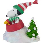 Precious Moments 237408 Peanuts Dashing Through The Snow Figurine 4.25" - Image 2
