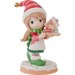 Precious Moments 241013 A Christmas Treat For Someone Sweet Annual Elf Figurine 5.5"