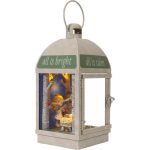 Precious Moments 241107 All Is Calm All Is Bright LED Musical Lantern 10.75" - Image 3
