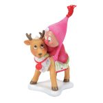 Snowpinions 6009355 Deer to My Gnomie Figurine 5.12"
