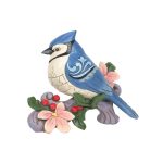Jim Shore 6012264 Blue Jay W/ Flowers Figurine 4.5"