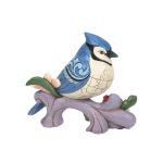 Jim Shore 6012264 Blue Jay W/ Flowers Figurine 4.5" - Image 2