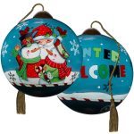 Ne'Qwa 7241103 Santa & Jolly Snowman Ornament 2.5"