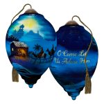 Ne'Qwa 7241119 Wise Men Arriving In Stable Ornament 5.5"