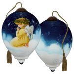 Ne'Qwa 7241121 Praying Angel On Clouds Ornament 3"