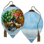 Ne'Qwa 7241142 Kitten In Flower Pot Ornament 3"
