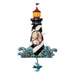 Allen Designs P1854 Augie's Light - Lighthouse Pendulum Wall Clock 14.75"