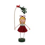 Lori Mitchell 16725 Under The Mistletoe Figurine 9" Tall