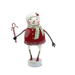 Lori Mitchell 16728 Minty The Snowman Figurine 7"