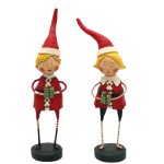 Lori Mitchell 38142 Santa's Little Helpers Figurines 9" Set of 2
