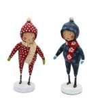 Lori Mitchell 38145 Snow Day Duo Figurines 2 Piece Set 6"