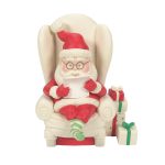 Snowbabies 6009946 Christmas Memories Santa's List Figurine 5.24"