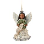 Jim Shore 6010355 AA Woodland Believe Angel Ornament 4.25"