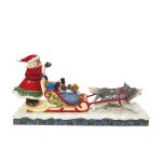 Jim Shore 6010826 Santa Dog Sledding Figurine 4.5" x 9.45" - Image 2