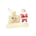 Snowbabies Christmas Jubilee 6014172 Light Me Up Santa Lit Figurine 4.53"