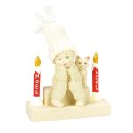Snowbabies Christmas Jubilee 6014174 Light 'em Up, Candles Lit Figurine 4.1"