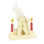 Snowbabies Christmas Jubilee 6014174 Light 'em Up, Candles Lit Figurine 4.1" - Image 2