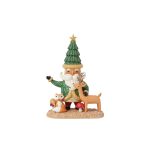 Artist's Gallery 6015756 Kenzie Elston's Santa and Forest Friends Figurine 6.3"