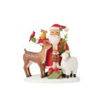 Artist's Gallery 6015761 Karla Dornacher's Sweet Forest Friends Santa Figure 5.83"