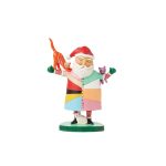Artist's Gallery 6015762 Michelle Allen's Crazy Cat Santa Figurine 6.85"