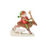 Artist's Gallery 6015763 Becky Hampson's Santa's Wild Ride Figurine 6.22"
