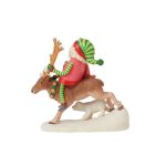 Artist's Gallery 6015763 Becky Hampson's Santa's Wild Ride Figurine 6.22" - Image 2