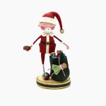 Lori Mitchell 13332 Santa and His Sack Figurine 8"