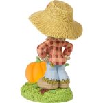 Precious Moments 249401 Happy Fall Scarecrow LED Lit Figurine 5.5" - Image 2
