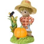 Precious Moments 249401 Happy Fall Scarecrow LED Lit Figurine 5.5"