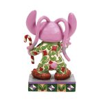 Jim Shore 6015009 Stitch's Girlfriend Angel In Christmas PJ's Figurine 4.5" - Image 2