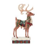 Jim Shore 6015489 Holiday Manor Reindeer Figurine 8" - Image 2