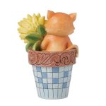 Jim Shore 6016387 Cat In Flowerpot Figurine 6.875" - Image 2