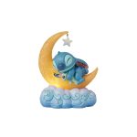 Jim Shore Disney Traditions 6016334 Stitch & Scrump on LED Moon 7.63"