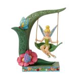 Jim Shore Disney Traditions 6016336 Tinkerbell On Spring Swing Figurine 8.63"