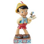 Jim Shore Disney Traditions 6016348 Pinocchio Holding Jiminy Cricket Figurine 15.38"