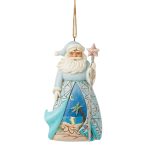 Jim Shore Heartwood Creek 6016518 Santa W/ Starfish Cane Ornament 4.33"