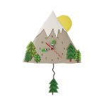 Allen Designs 6016856 Peak Time Pendulum Wall Clock 9"