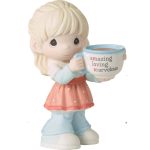 Precious Moments 223007 Mom, You’re Amazing Blonde Girl Porcelain Figurine 4.5"
