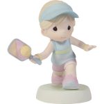Precious Moments 249015 Pickle Ball Girl "Dunk Diva" Figurine 5.25"