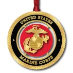 Beacon Design 28667 U.S. Marine Corps Seal Brass Ornament 3"