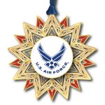 Beacon Design 61412 U.S. Air Force Star Ornament 3"