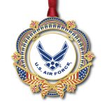 Beacon Design 62710 Patriotic U.S. Air Force Brass Ornament 3"
