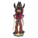 Kurt Adler HA0765 18" Hollywood Nutcrackers™ Cowboy With Lasso Nutcracker