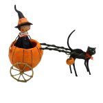 Lori Mitchell Piper's Pumpkin Ride Figurine 9"