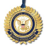 Beacon Design 53169 U.S. Navy Logo Brass Ornament 2.7"