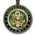 Beacon Design 53480 US Army Seal Brass Ornament 2.7"